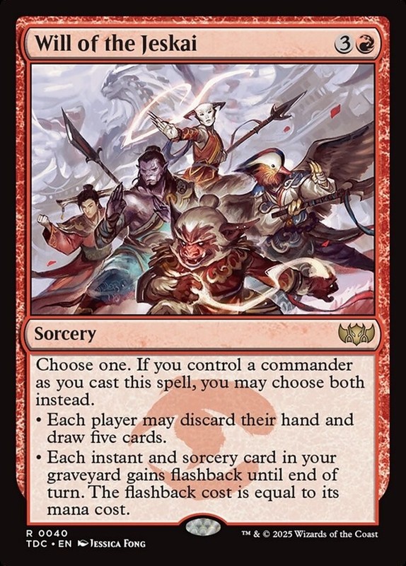 Will of the Jeskai 0040 Non Foil Rare Tarkir Dragonstorm Commander MTG NM