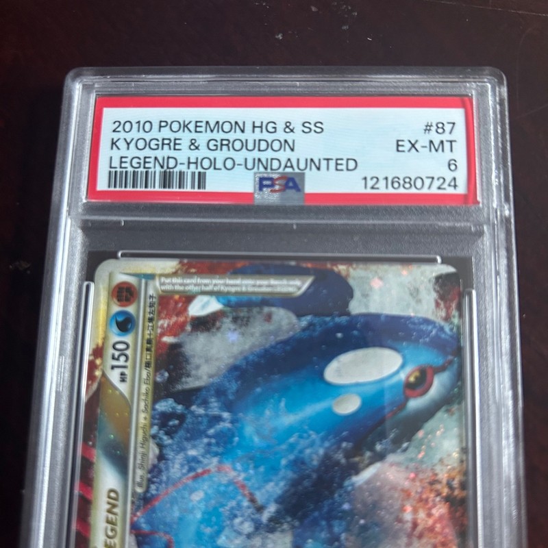 2010 Pokemon HeartGold & SoulSilver Undaunted 87 Kyogre & Groudon - 7231 gallery