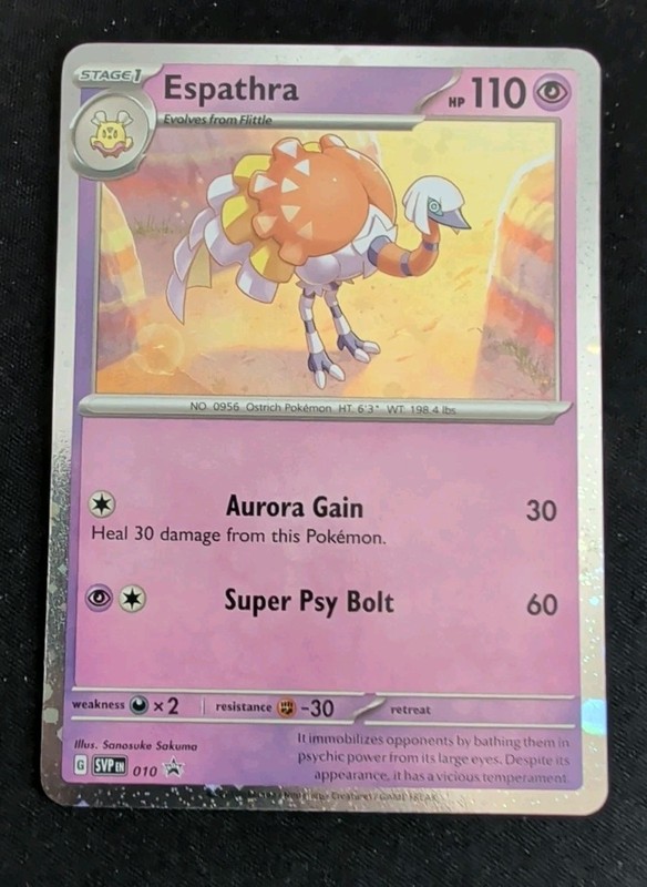 ESPATHRA SVP010 SCARLET & VIOLET POKEMON PROMO COSMO HOLO NM
