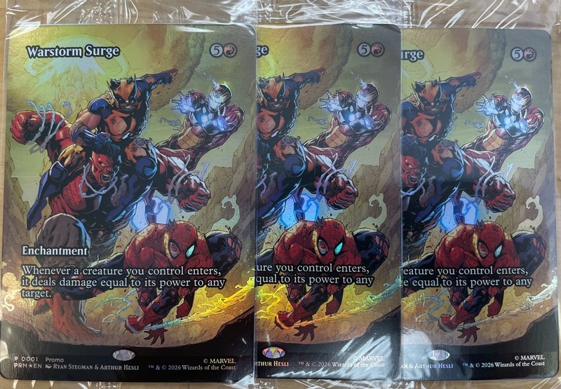 Warstorm Surge Magic The Gathering Exclusive Promo Card Sealed NEW Marvel