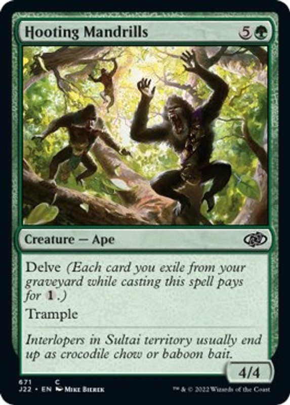 Hooting Mandrills [J22 – 671] Common NM Jumpstart 2022 MTG
