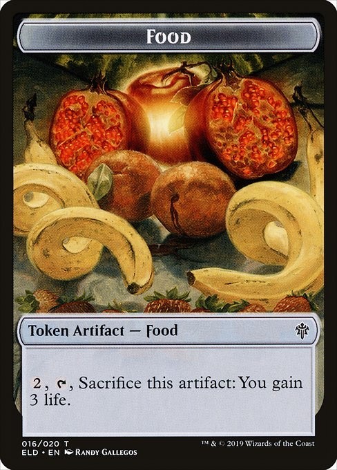 Dwarf / Food (016) Double-Sided FOIL Token x1 1x Throne of Eldraine NM MTG gallery