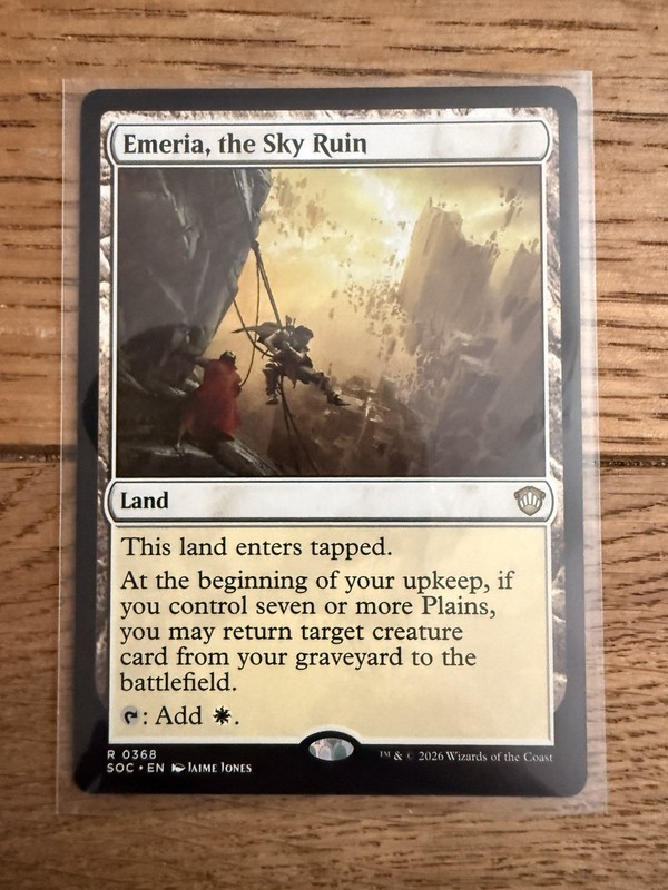 Mtg Magic The Emeria, The Sky Ruin NM Secrets Of Strixhaven #368