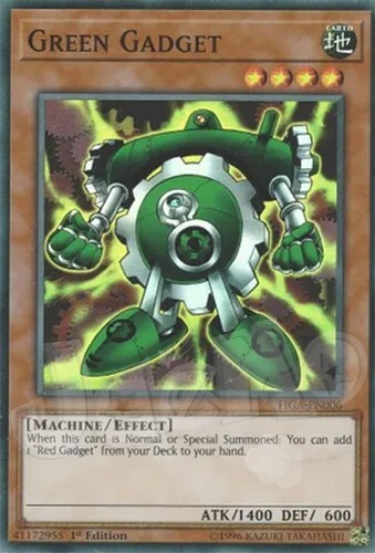 Yugioh Gadget Set Green Red Yellow - 1st Edition Super Rare NM - Free Holo Card gallery