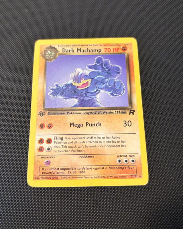 Dark Machamp 27/82 1st Edition Team Rocket