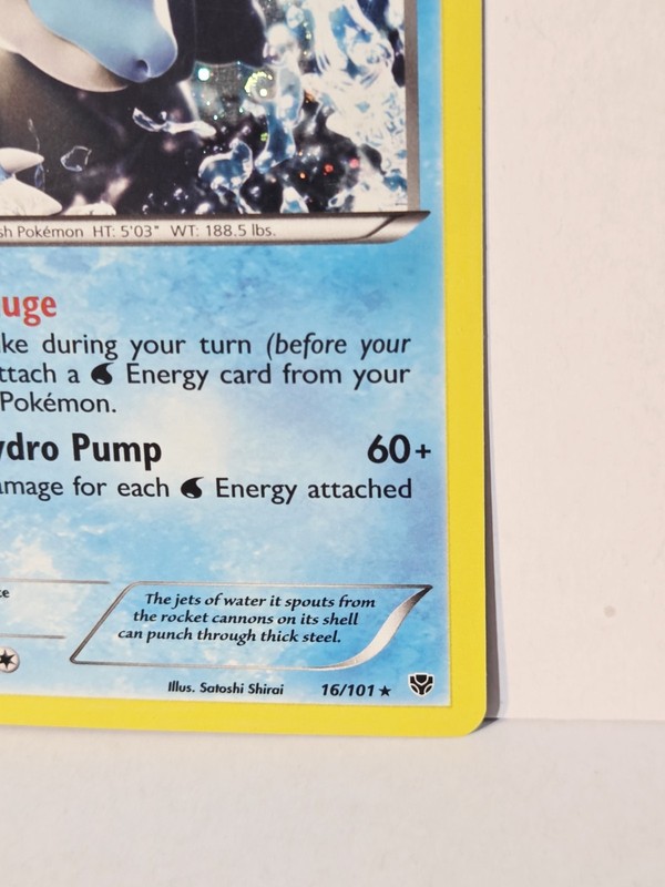 Blastoise 16/101 ERROR Cosmos Holo Rare - XY Blister Pack Exclusive Pokemon LP gallery
