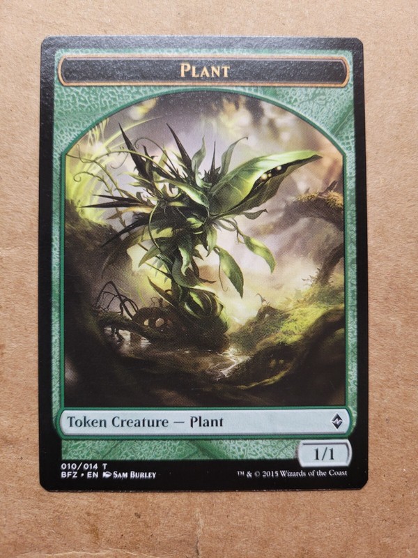 10x Plant Token Battle for Zendikar Magic MTG BFZ (10/14) Burley Playset Lot 10