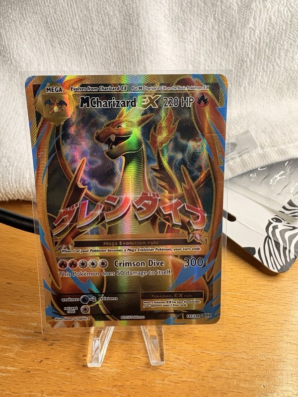 M Charizard EX (Full Art) 101/108 Evolutions Holo MP/HP 🔥🔥🔥