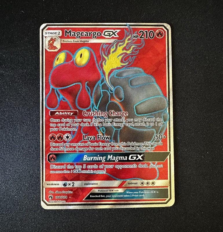 Magcargo GX Full Art 198/214 SM Lost Thunder Holo Ultra Rare EN 2018