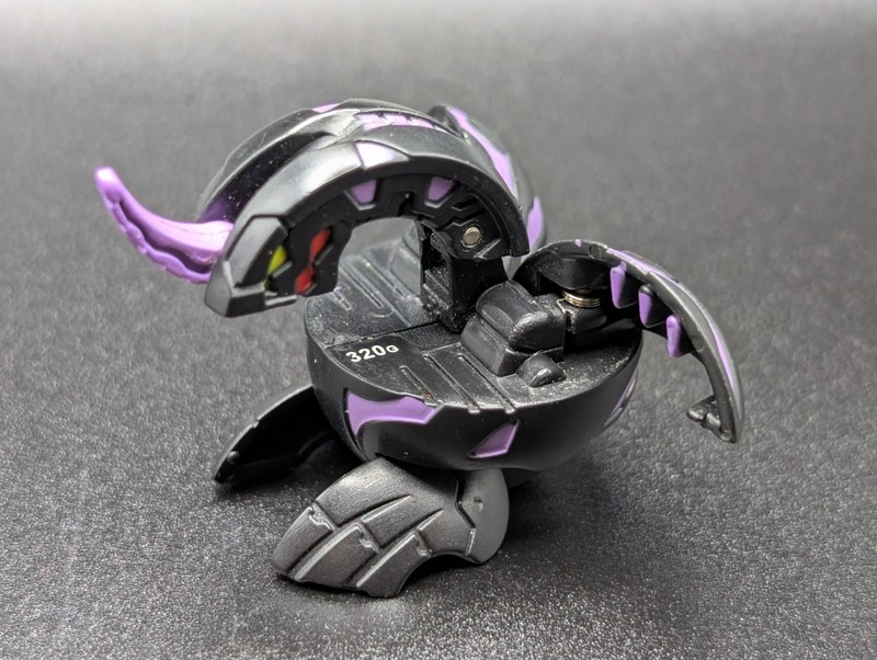 Bakugan Dragonoid Black Darkus Exposed Magnet B1 Classic Small Ball 320g