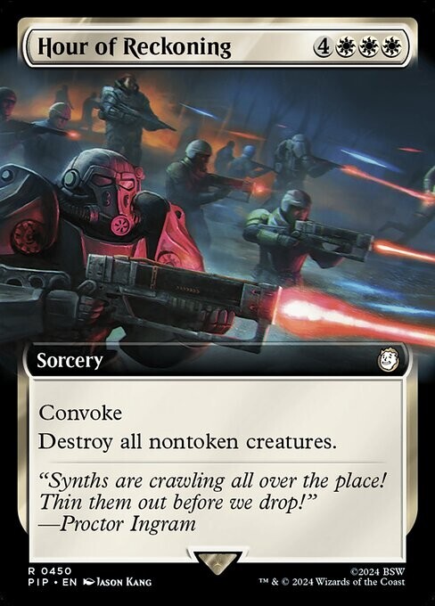 Hour of Reckoning Extended Art Foil – PIP 0450 – NM – MTG Magic