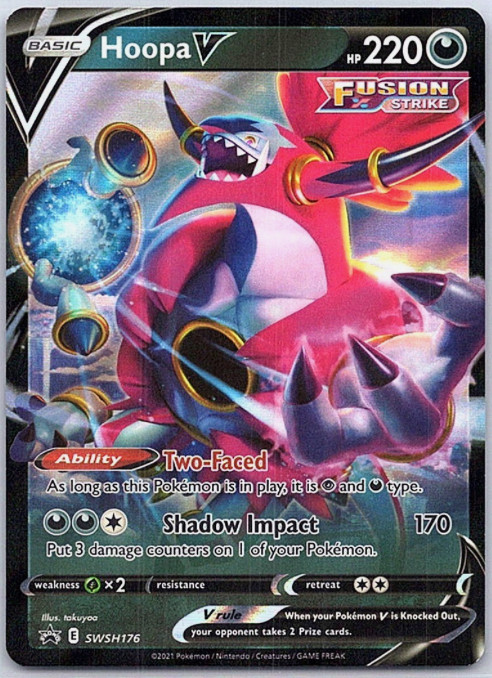 Hoopa V – SWSH176 – Sword & Shield Promo Card – ULTRA RARE – NM/M