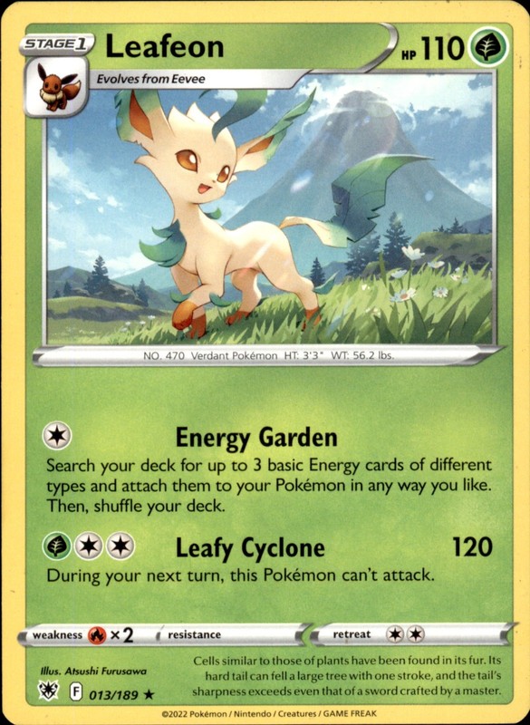 Leafeon 013/189 Rare – Pokemon SWSH10: Astral Radiance
