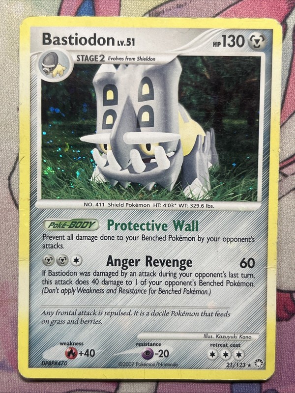 Bastiodon 21/123 | Mysterious Treasures | Pokemon Rare | DMG