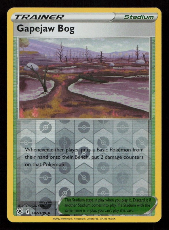 Gapejaw Bog Uncommon SWSH10: Astral Radiance 142/189 NM (2R)