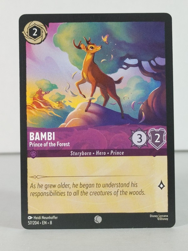 Bambi – Prince of the Forest – LORCANA – Reign of Jafar – 57/204 – singles