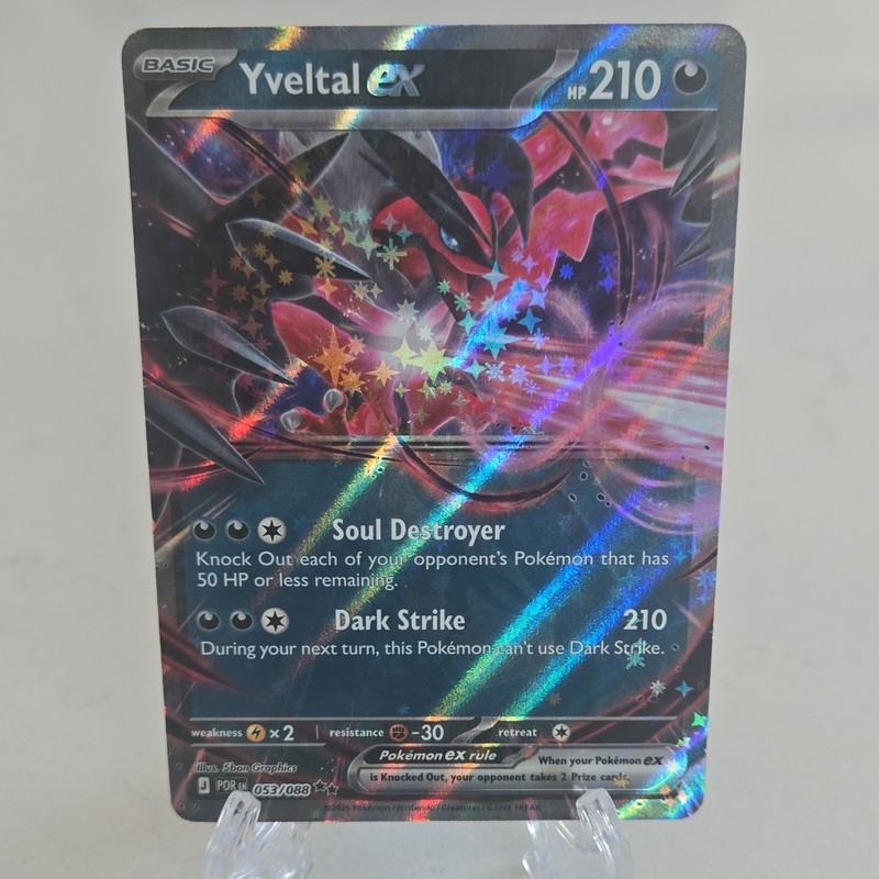 Nintendo Yveltal EX 053/088 Ultra Rare Full Art Holo XY English 2014