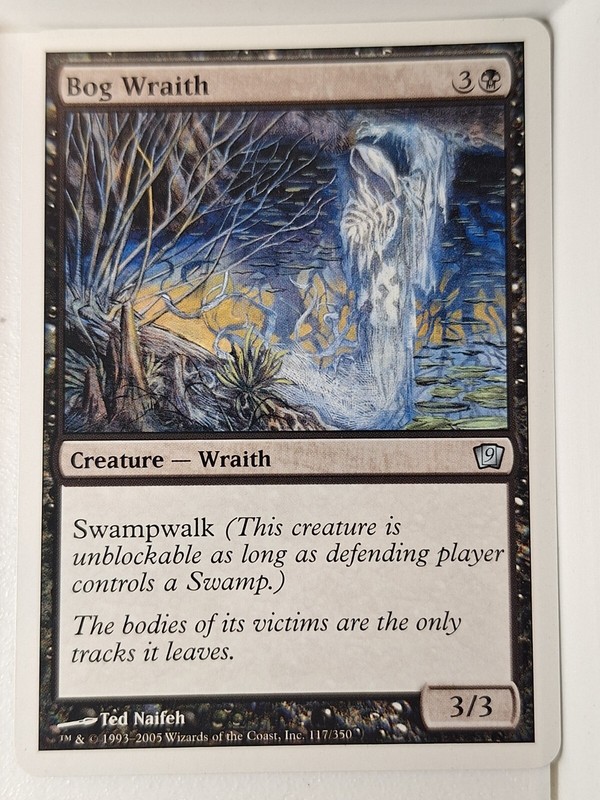 Bog Wraith – 9th Edition Core Set – Magic the Gathering MTG Nice!
