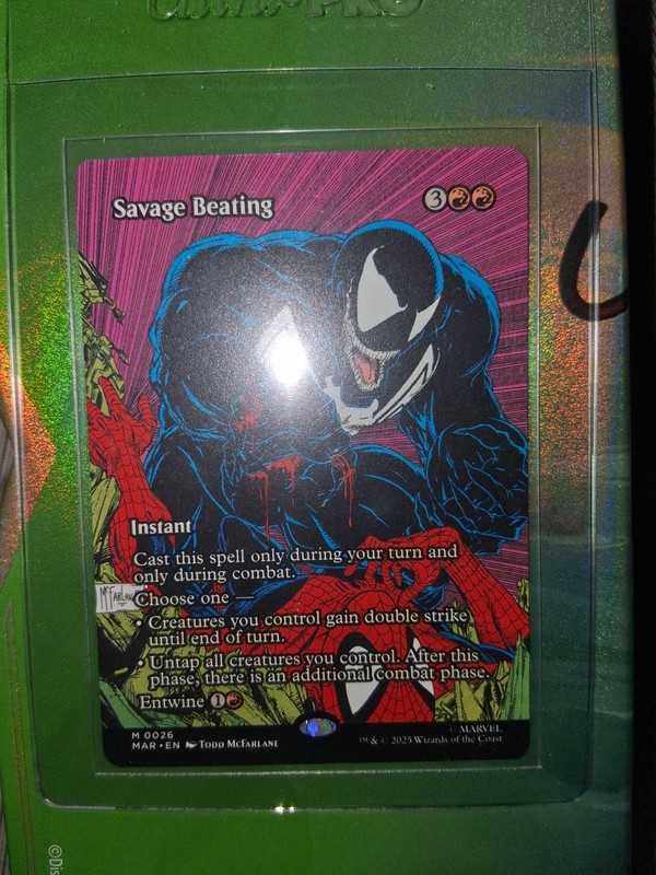 Savage Beating (Borderless) Magic The Gathering Regular