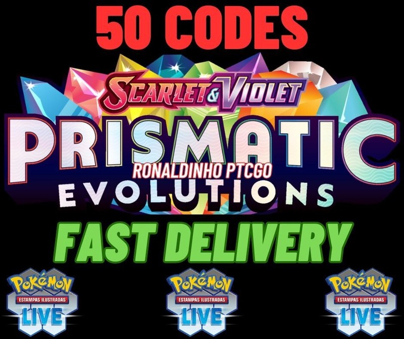 50x Prismatic Evolutions Codes Booster Pokémon TCG LIVE – PTCGL – SENT FAST
