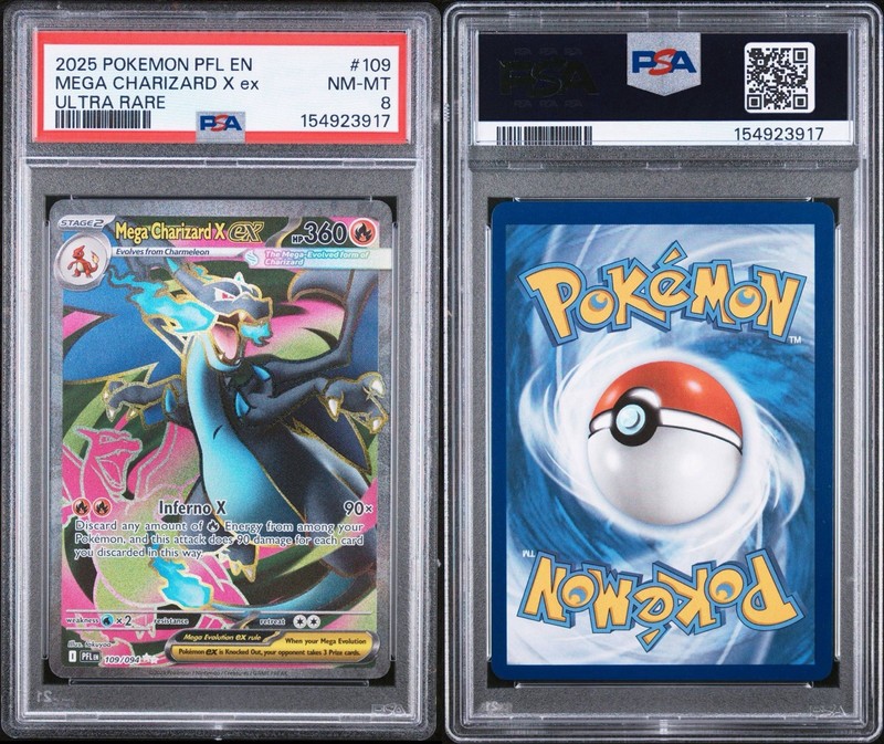Mega Charizard X ex 109/094 Phantasmal Flames Holo - (PSA 8) gallery