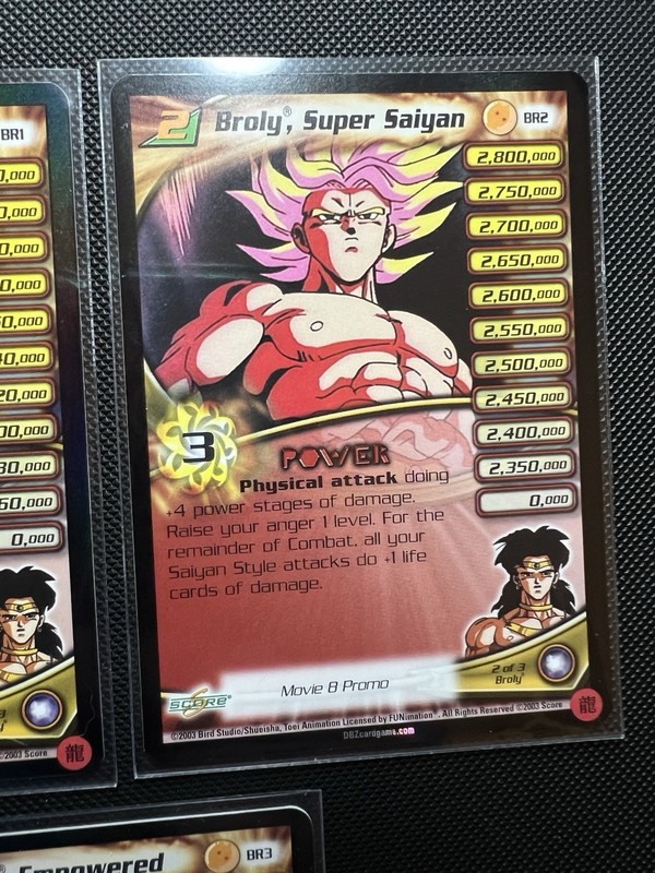 Dragon Ball Z DBZ CCG BR1 BR2 BR3 Broly Movie The Calm 2003 Set gallery