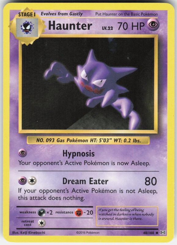 HAUNTER 48/108 – POKEMON EVOLUTIONS – HP UNCOMMON
