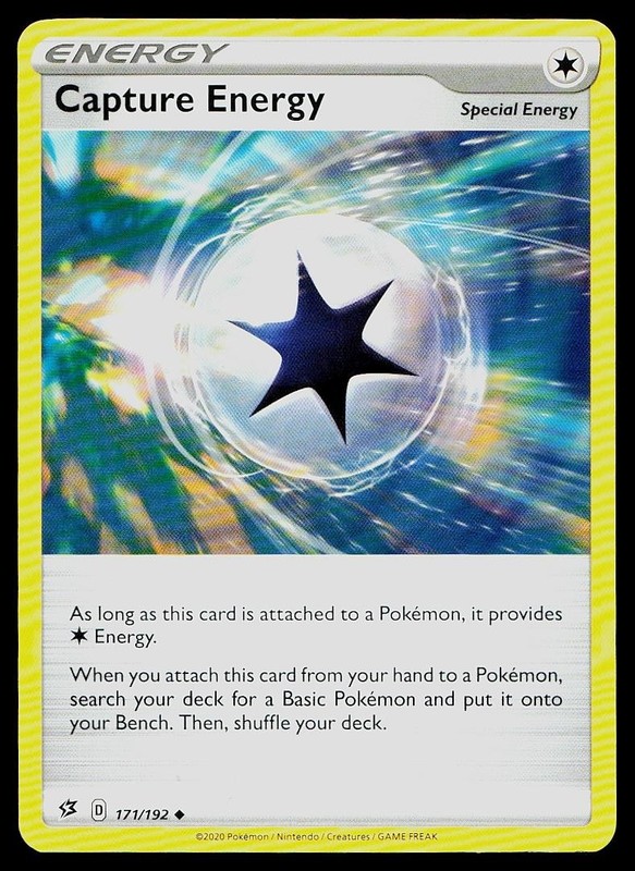 Pokemon Card Rebel Clash Capture Energy 171/192 Uncommon