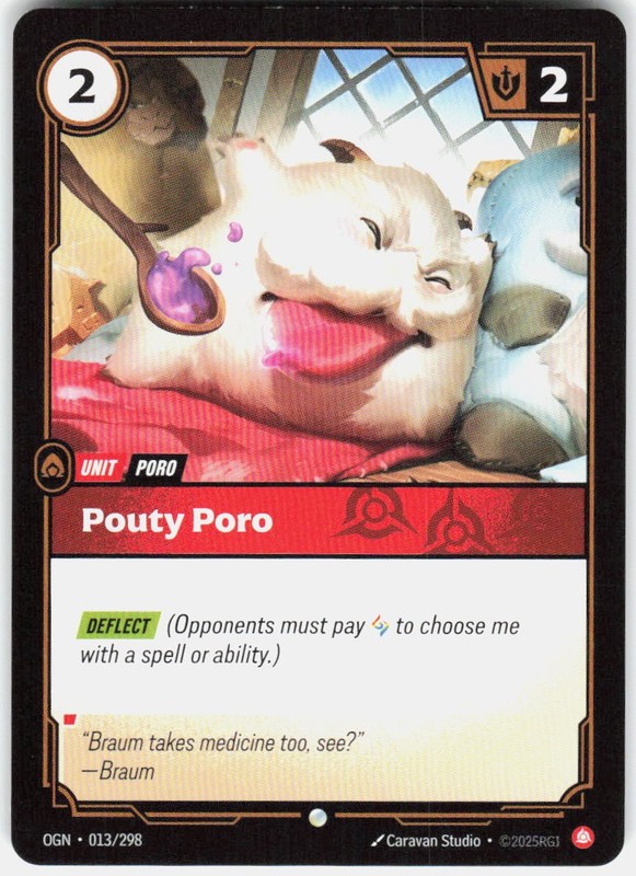 Pouty Poro 013/298 Origins Riftbound League of Legends