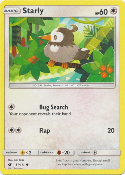 Starly – 81/111 – Common – Lightly Played