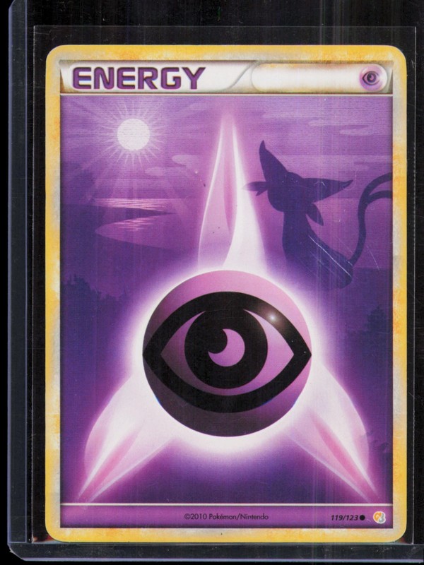 Pokemon Psychic Energy Espeon HeartGold SoulSilver 119/123 2010 Common Card