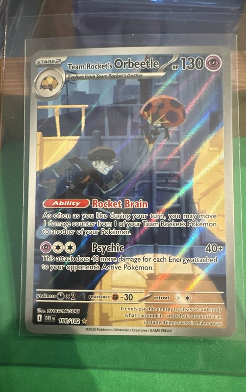 Team Rocket’s Orbeetle 198/182 Sv10: Destined Rivals Holo