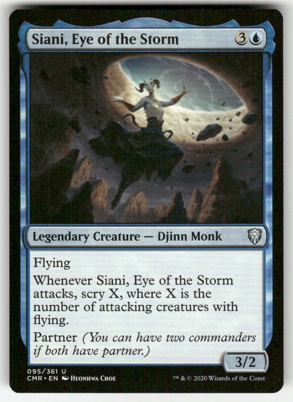 Siani, Eye of the Storm 95 UC Commander Legends NM Magic: The Gathering