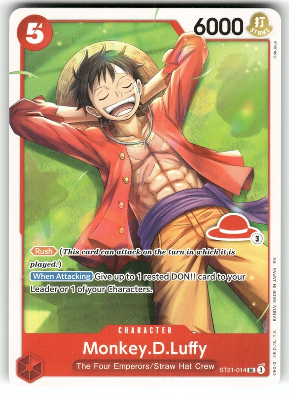 Monkey.D.Luffy – (Luffy Deck) SR Learn Together Deck Set ST21-014 NM