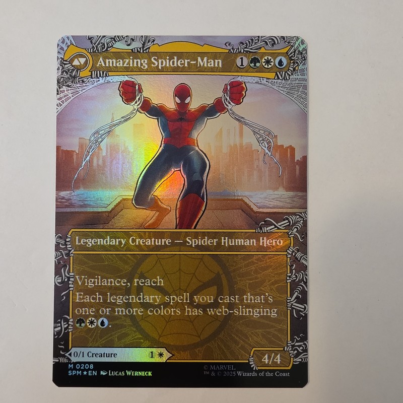 Peter Parker - MTG - Borderless - Marvel's Spider-Man - #208 - NM - Foil gallery