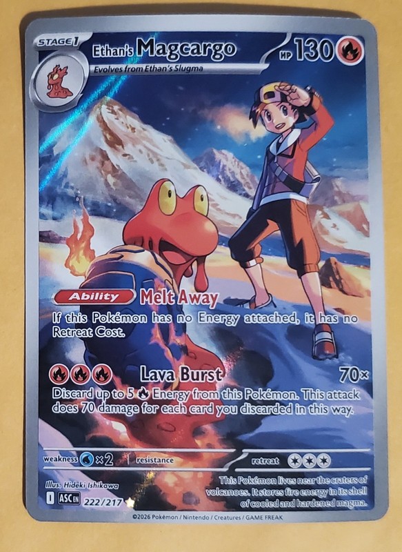 Pokémon TCG-Ethan’s Magcargo-222/217-Me: Ascended Heroes-Illustration-NM