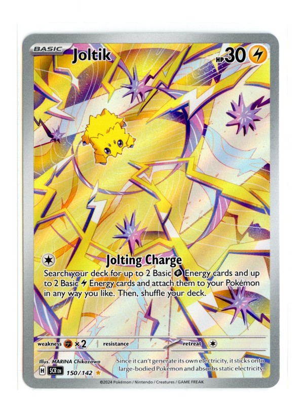 Joltik 150/142 Illustration Rare Holo SV07: Stellar Crown Pokemon English NM