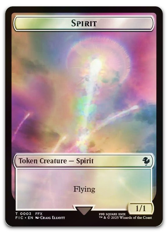 Spirit // Squid Double-Sided Token (Surge Foil) #3 // 5 NM Final Fantasy