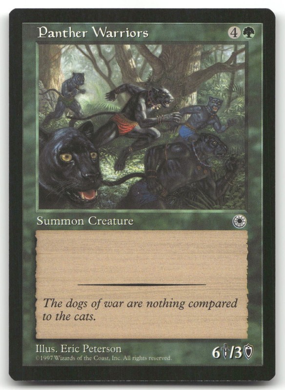 Panther Warriors (NM) Portal POR Magic MTG