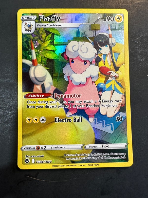 2022 Pokémon Silver Tempest Flaaffy TG03 /TG30 Holographic Holo Rare full art