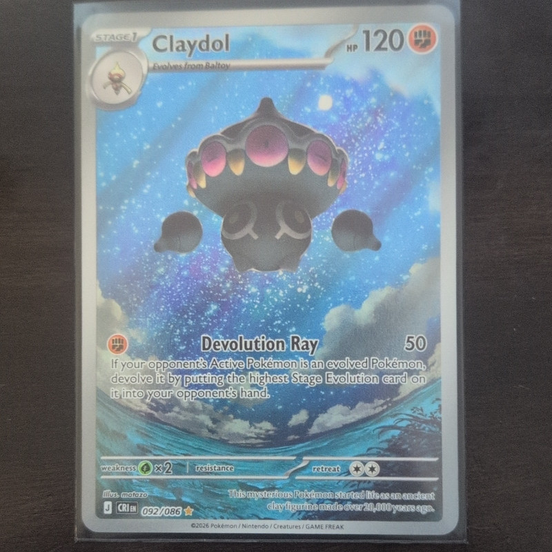 Claydol Illustration Rare Chaos Rising 092/086