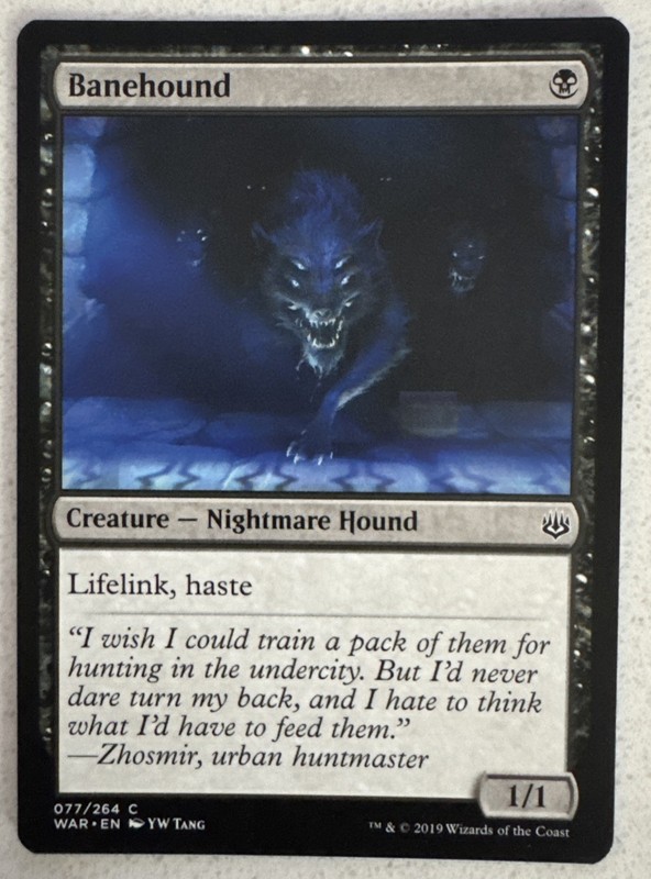 MTG War of the Spark Banehound 077/264 NM