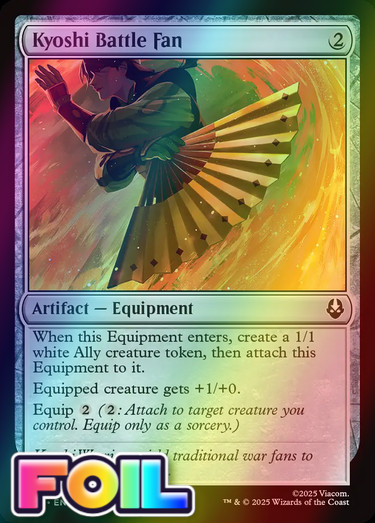 x1 Kyoshi Battle Fan FOIL TLA Avatar MTG 257 M/NM 1x