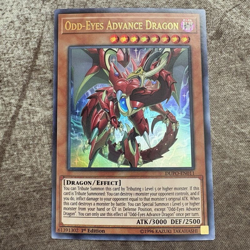 Odd-Eyes Advance Dragon – DUPO-EN011 – Ultra Rare 1st Ed Yugioh – LP