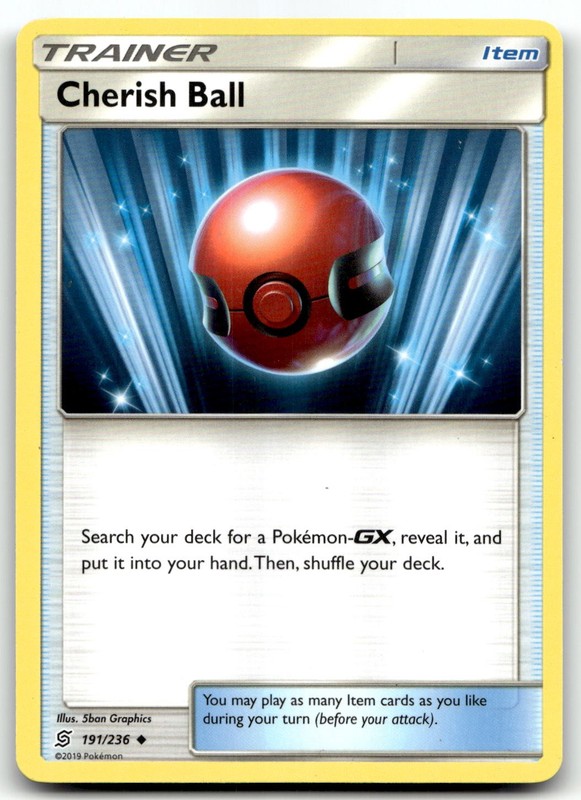 Cherish Ball 191/236 SM – Unified Minds Uncommon Normal Pokemon TCG MP