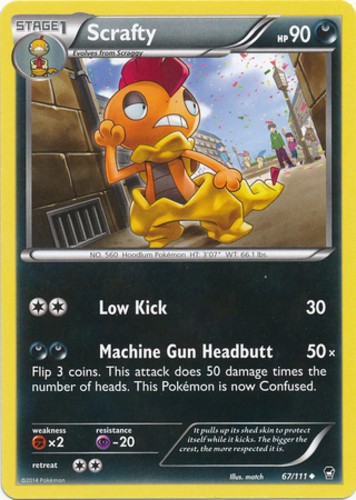 Scrafty – 67/111 – Uncommon – Heavily Played