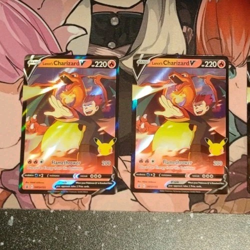 2x 2021 Pokemon Lance’s Charizard V SWSH133 Sword & Shield Black Star Promo-NM