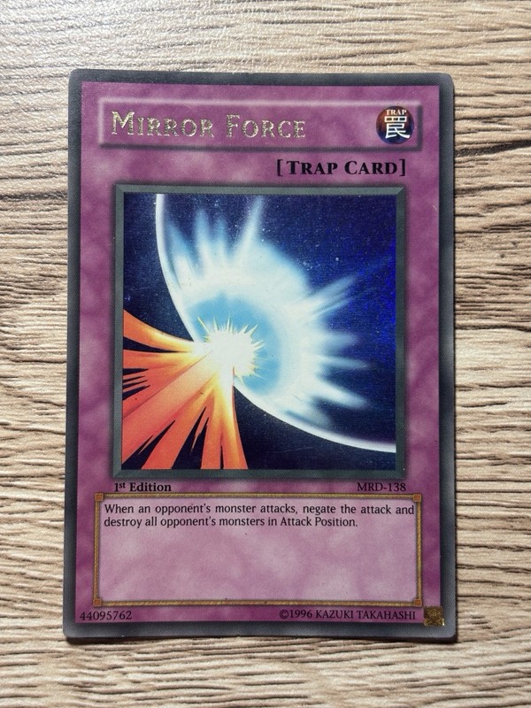 Mirror Force 1st Edition MRD-138 Ultra Rare – Heavily Played