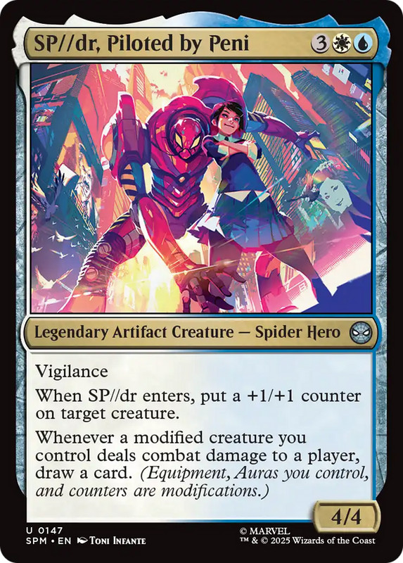 x1 SP//dr, Piloted by Peni SPM Spider-Man MTG 147 M/NM 1x