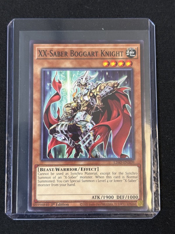 YU-GI-OH! CARD L26D-ENX09 XX-SABER BOGGART KNIGHT BEAST-WARRIOR LEGENDARY 1ST ED